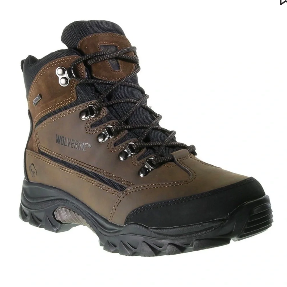 Wolverine Men's Spencer Waterproof Hiking Boots in brown and black SZ 11